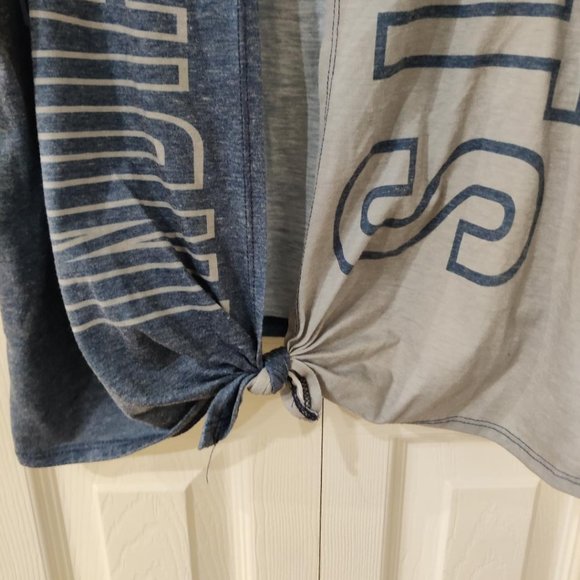 NFL Team Apparel Indianapolis Colts Women's Blue Gray Racerback Tank Top Medium - Picture 5 of 5